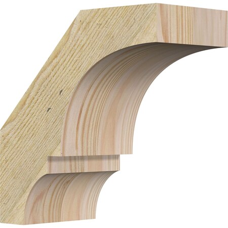 Ekena Millwork 4"W x 8"D x 8"H Balboa Rough Sawn Knee Brace, Douglas Fir BRC04X08X08BOA00RDF